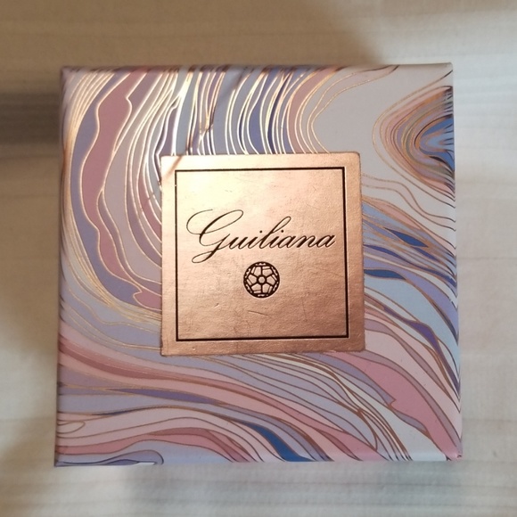 New Guiliana Sterling Silver Square CZ Earrings - Picture 6 of 6